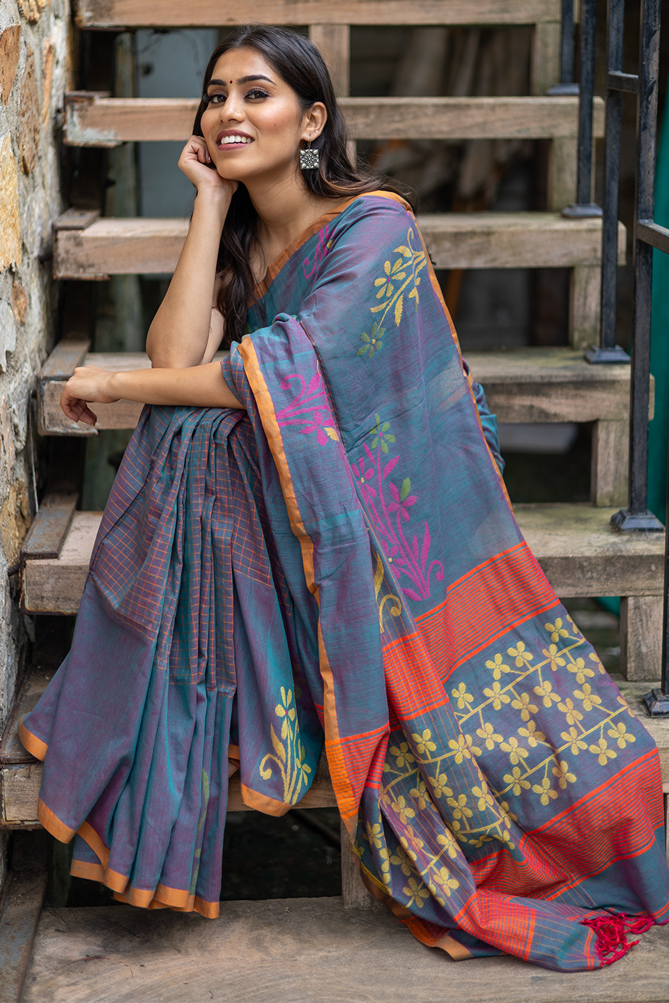 Handloom Cotton Traditional Saree