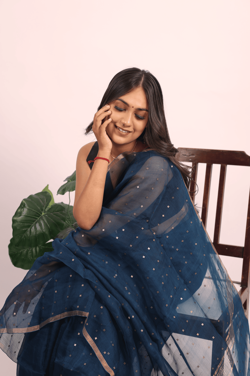 Matka Muslin Silk Saree (Rama - Green)