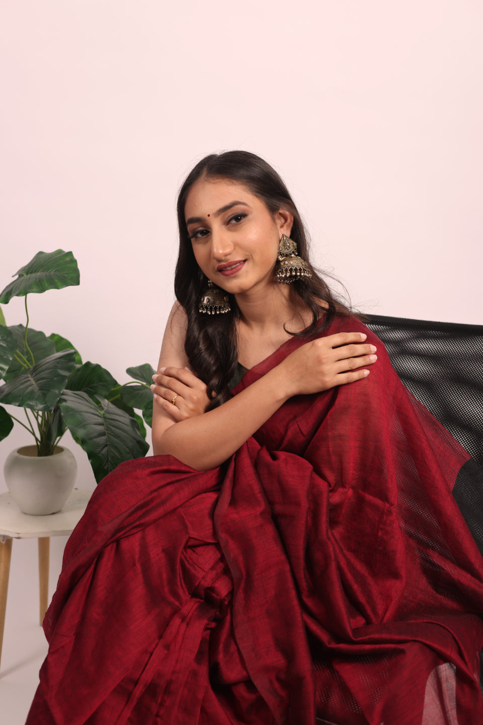 Malmal Cotton Tissue Pallu Saree