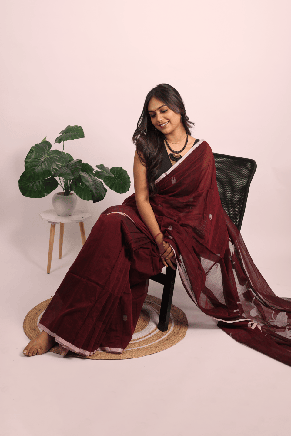 Khadi Cotton Jamdani Sarees