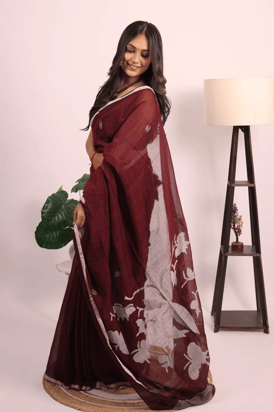 Khadi Cotton Jamdani Sarees