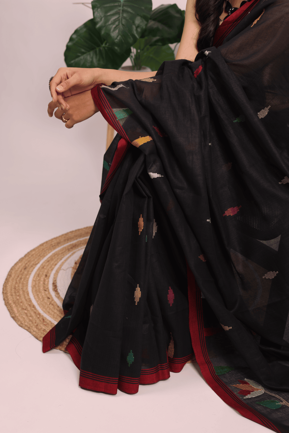 Khadi Cotton Jamdani Saree