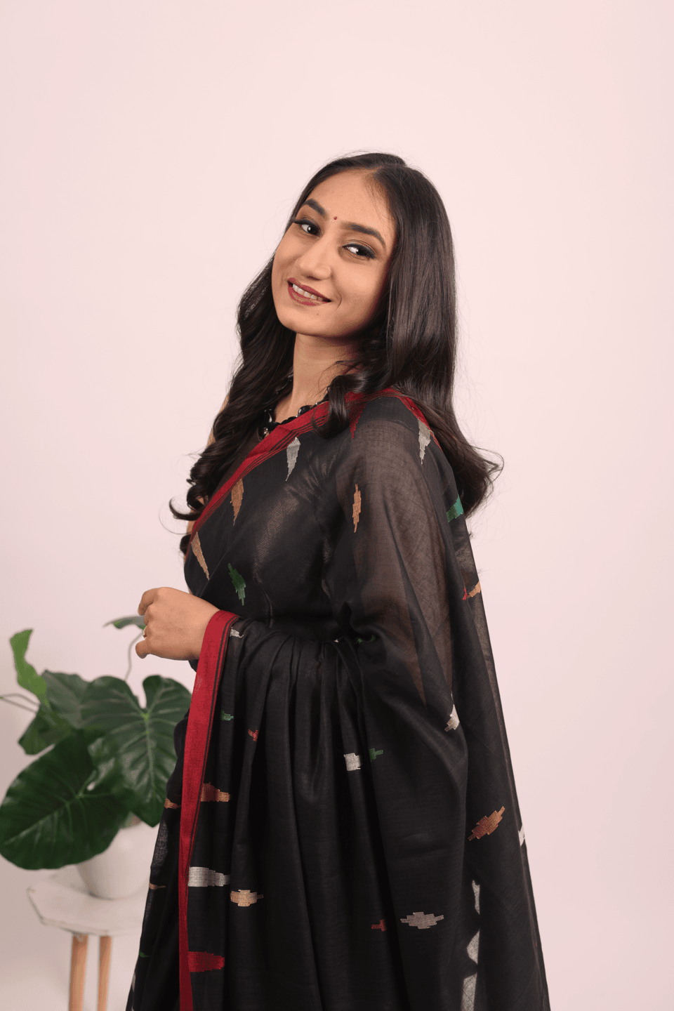 Khadi Cotton Jamdani Saree