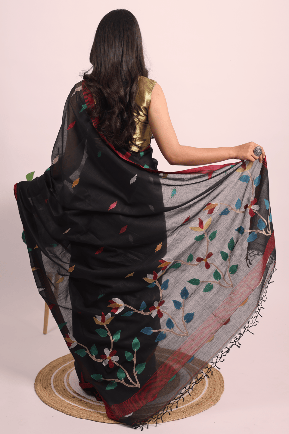 Khadi Cotton Jamdani Saree