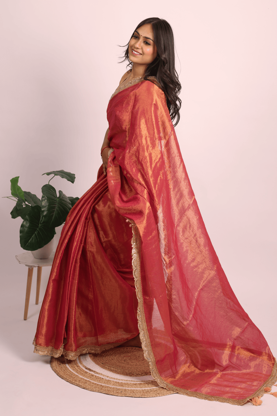 Raga Tissue Silk Designer Saree