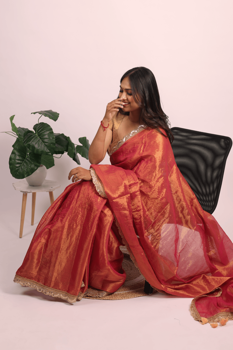 Raga Tissue Silk Designer Saree