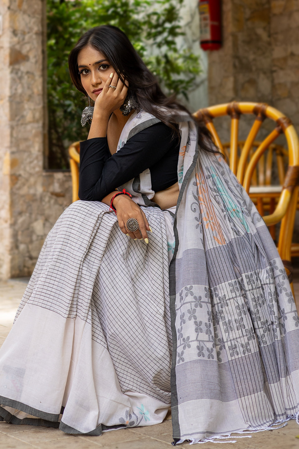 Pure Cotton Handloom Handmade Saree